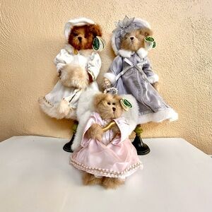 Bearington Bears Set of Three Winter Collection Retired